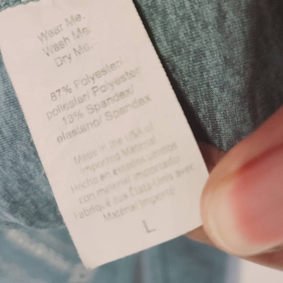 Peloton | Women's Light Green Blue Medium Hold Sports Bra (Size Large) - Picture 4 of 11